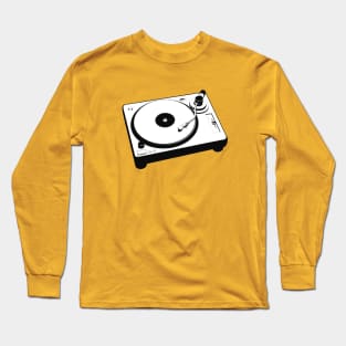 pop art vinyl turntable Long Sleeve T-Shirt